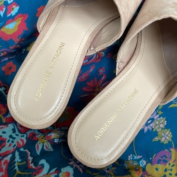 Brand New Adrienne Vittadini Glorie Slip On Wooden Heeled Mules Clogs - Picture 3 of 14